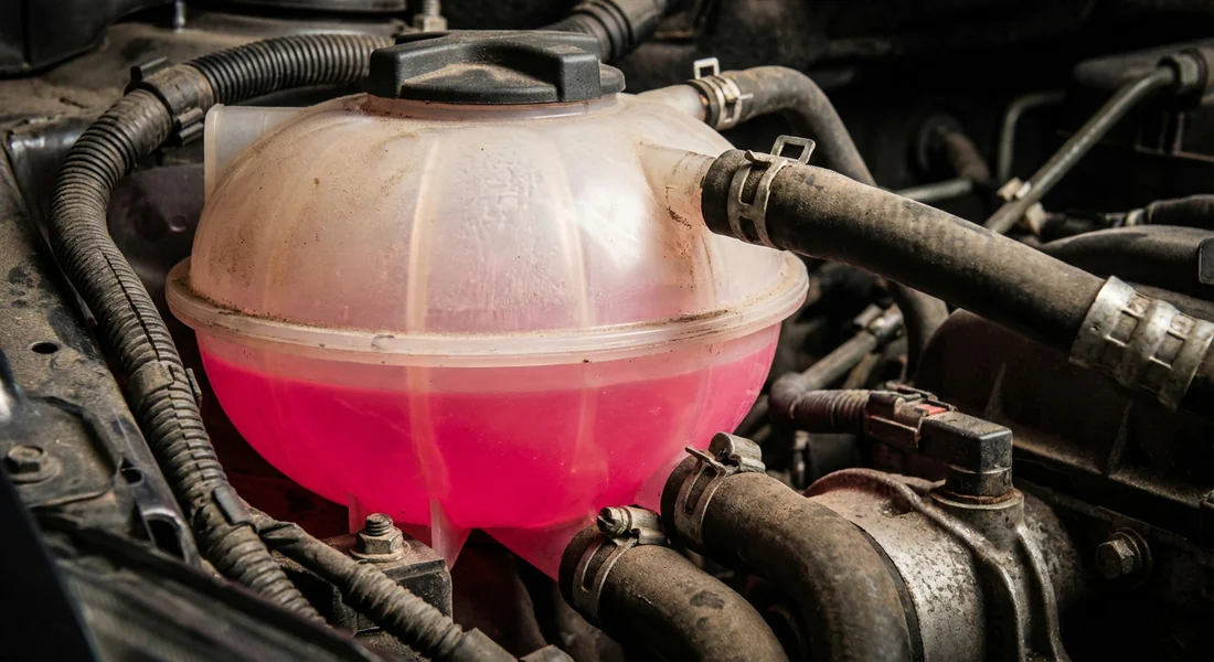 Vérification du vase d'expansion et du liquide de refroidissement sur une Mini.