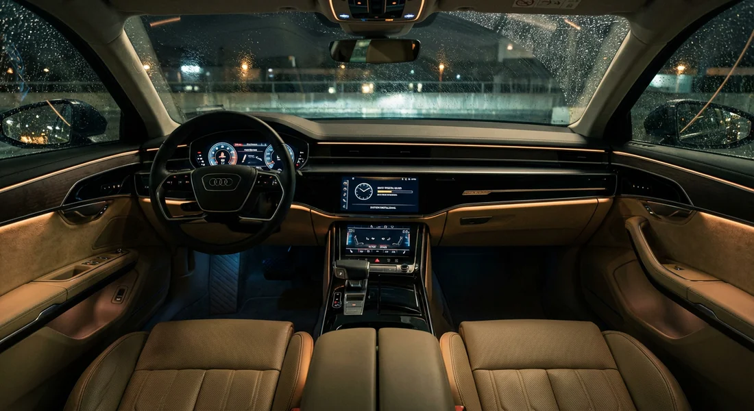 Tableau de bord Audi allumé pendant le temps d'attente SAFE 2