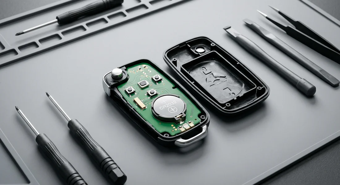 Procédure de changement de pile d'une clé de Skoda Karoq